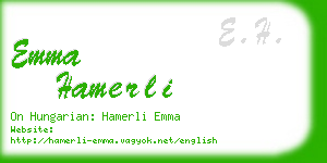 emma hamerli business card